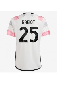 Fotbalové Dres Juventus Adrien Rabiot #25 Venkovní Oblečení 2023-24 Krátký Rukáv